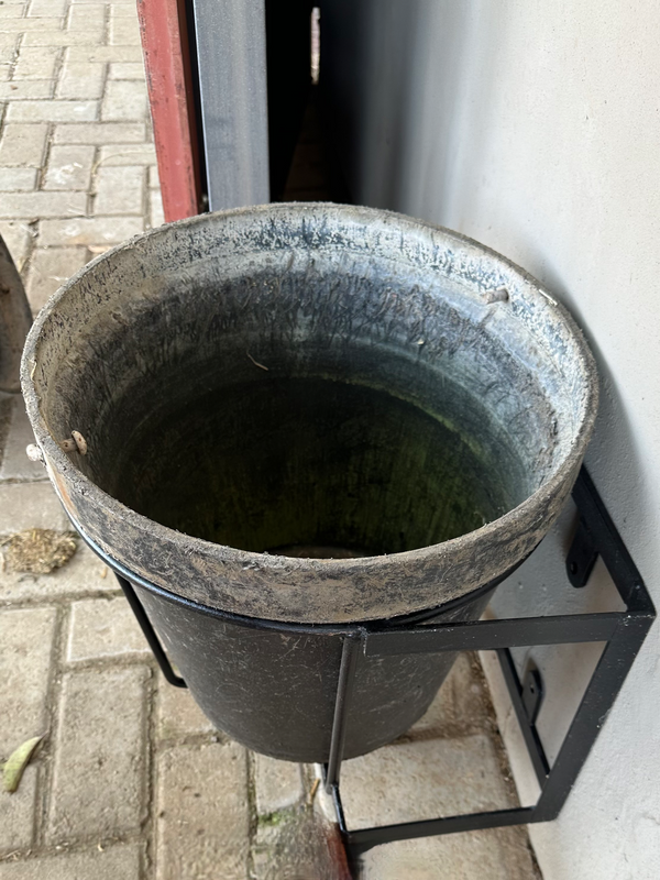 Water bucket with wall bracket