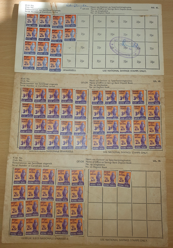 Old school savings stamps