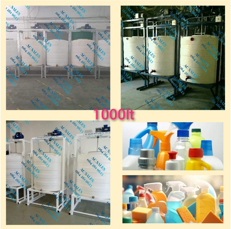 1000 litre detergent mixing machine with free formulation book