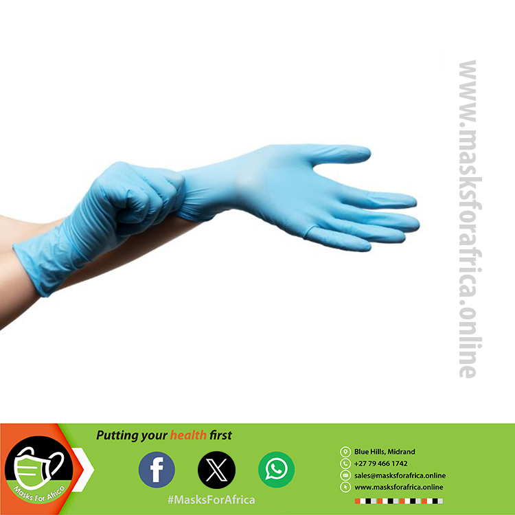 Powder-free Blue Nitrile Gloves