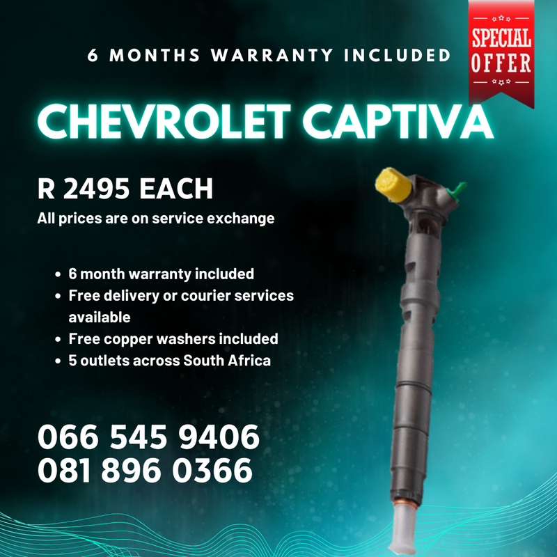 CHEVROLET CAPTIVA DELPHI DIESEL INJECTORS FOR SALE ON EXCHANGE WITH WARRANTY