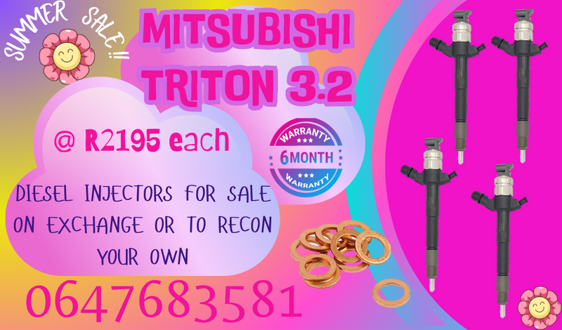 MITSUBISHI TRITON 3.2 DIESEL INJECTORS FOR SALE FREE COPPER WASHERS