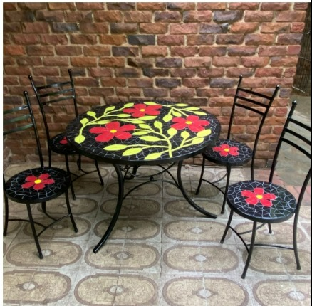 Mosaic Patio Furniture Set