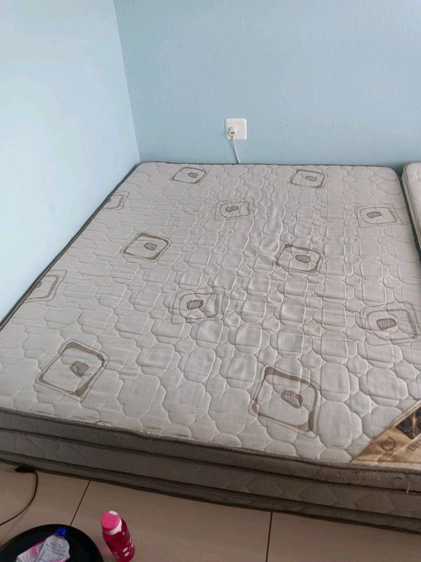 Queen mattress with base for sale