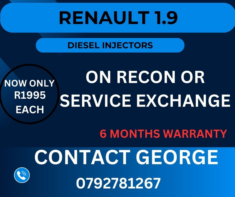 RENAULT 1.9 DIESEL INJECTORS