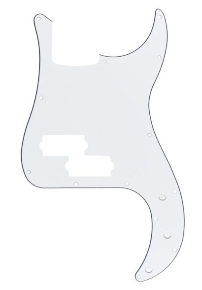 White Precision Bass Pickguard/Scratchplate