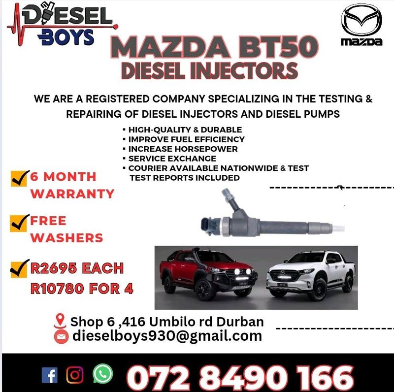 Mazda Bt50 Diesel injectors