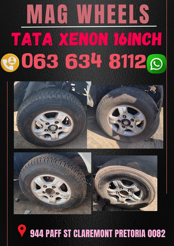 Tata xenon 16iNCH mag wheels R4500 Call or WhatsApp me 061 535 0116