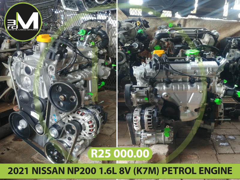 2021 NISSAN NP200 1.6L 8V (K7M) PETROL ENGINE R25,000  MV0701