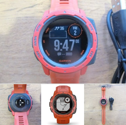 Garmin Instinct Rugged GPS Smartwatch - Flame Red