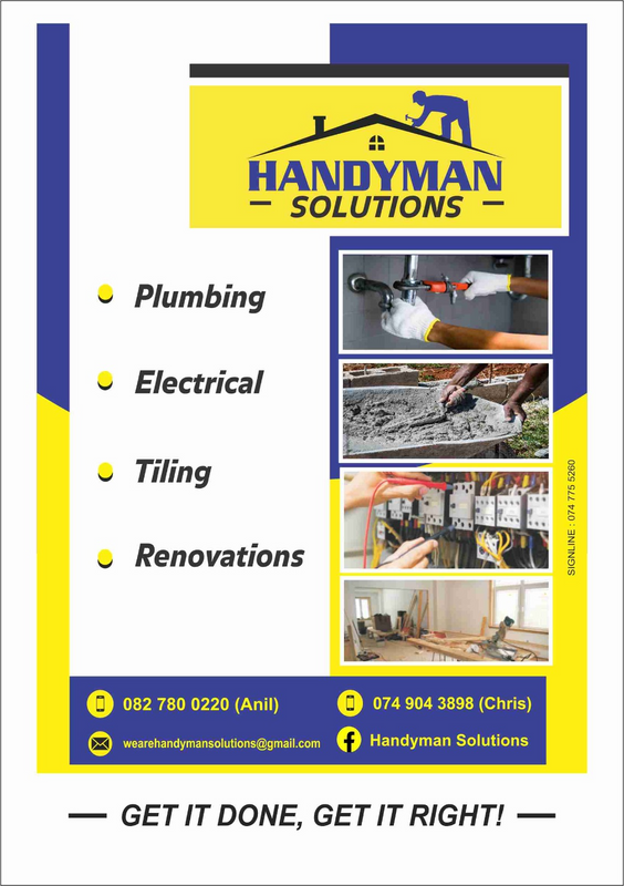 Plumbing, Electrical, Home Renovations/Maintenance