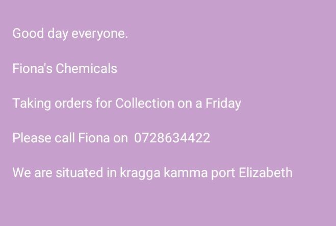 Chemicals for sale