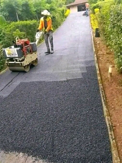 Tarring and paving
