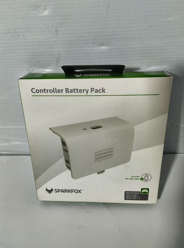 Sparkfox Xbox One Controller Battery Pack &amp; 3m Cable - White