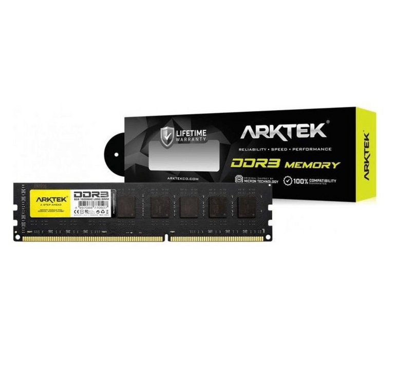 Arktek AKD3S8P1600 Memory Module 8GB DDR3 1600MHz(LifeTime warranty) 4 Available