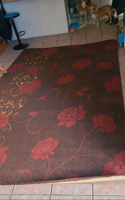 Carpet for lounge or bedroom, deep rose delight