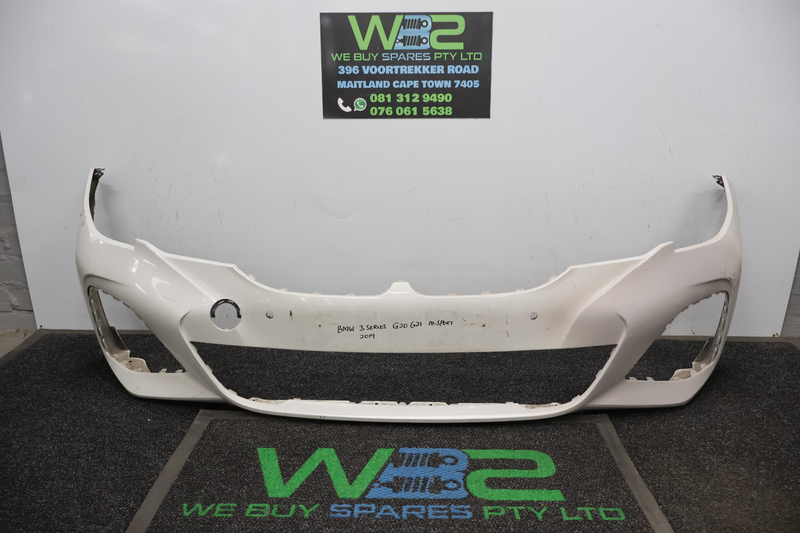 BMW 3 Series G20 M-Sport 2019 White Front Bumper