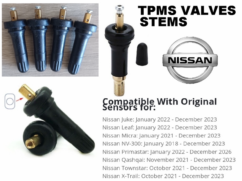 Nissan wheel TPMS tyre valve stems