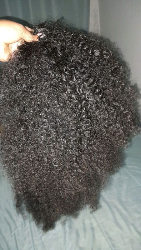 Kinky Curls - 24 inch full frontal weave