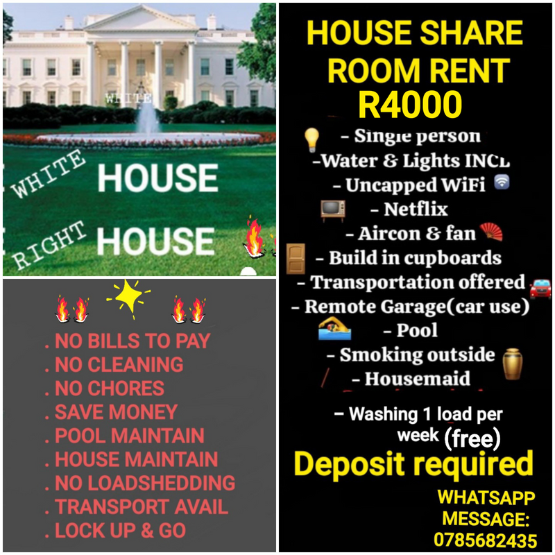 HOUSE SHARE ROOM RENT