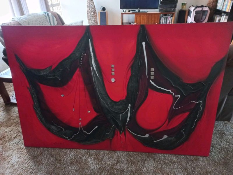Painting Black and Red