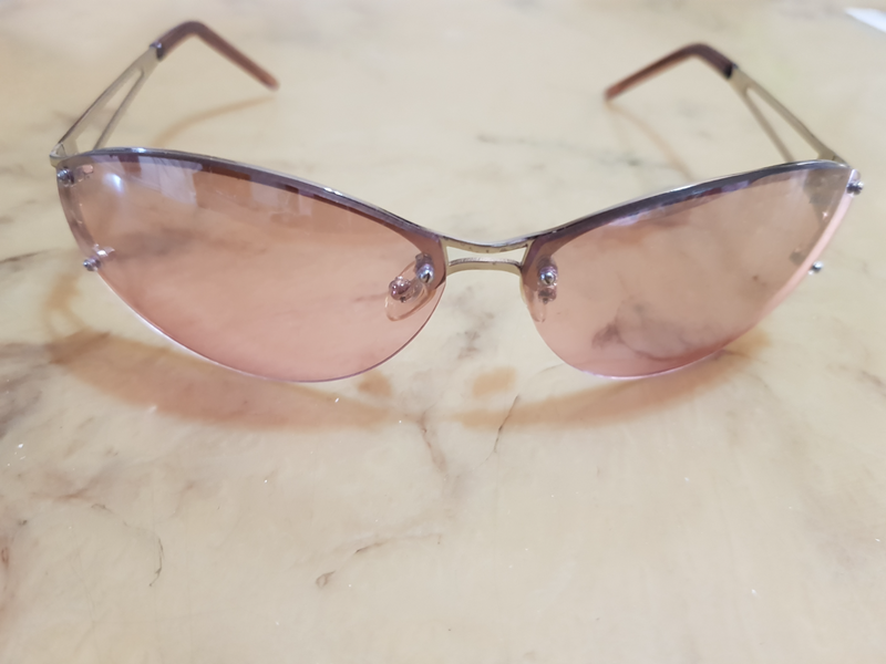 Genuine PRADA rimless sunglasses- pink