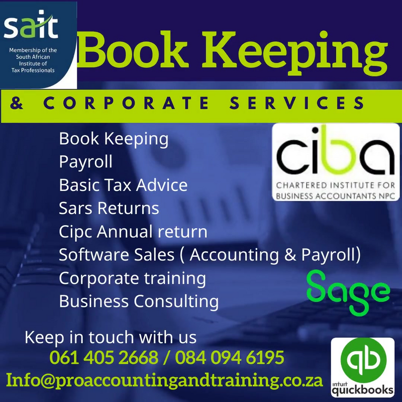 Bookkeeping and Payroll Services offered