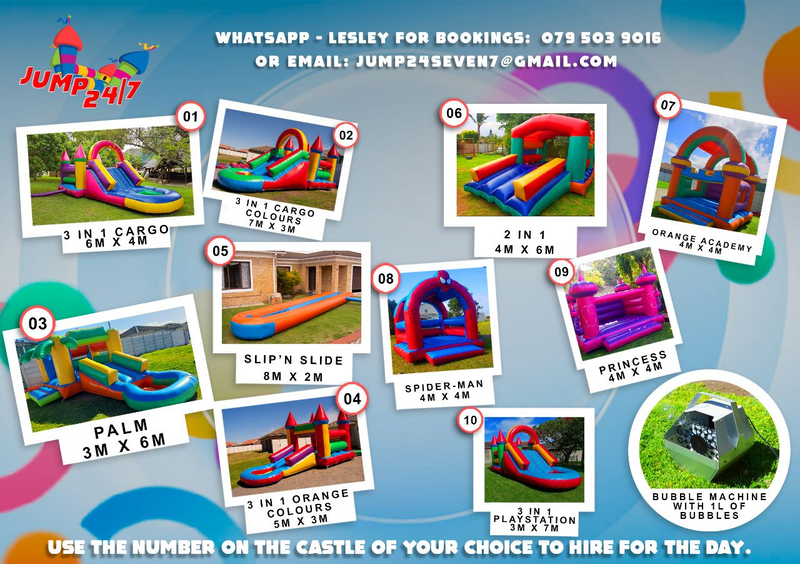 JUMPING CASTLES FOR HIRE