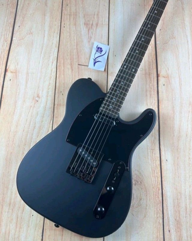 Imported Black Matte Painted Electronic Guitar