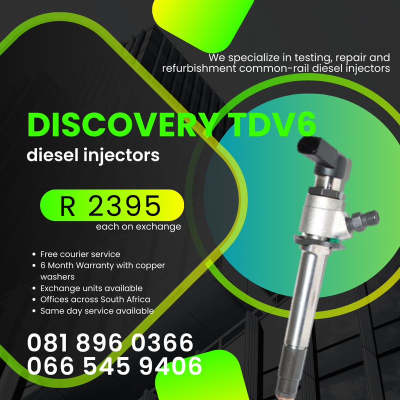 DISCOVERY TDV6 DIESEL INJECTORS FOR SALE