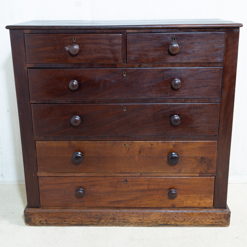 Victorian Solid Mahogany Chest of Drawers
