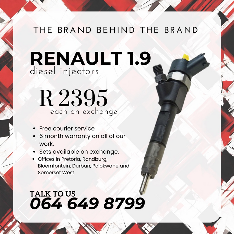 Renault 1.9 diesel injectors for sale on exchange or to recon