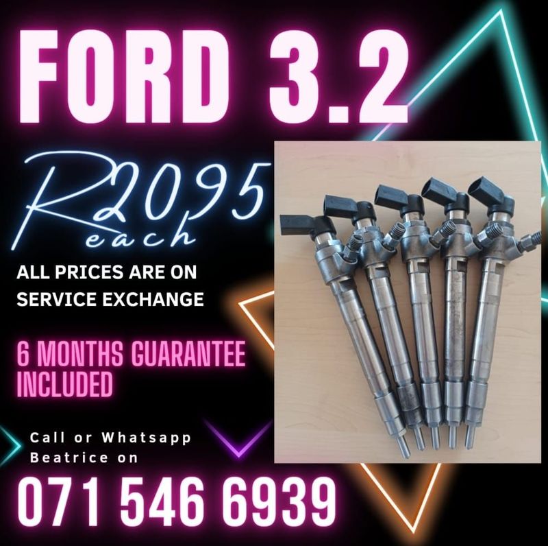 FORD RANGER 3.2 DIESEL INJECTORS FOR SALE WITH WARRANTY ON