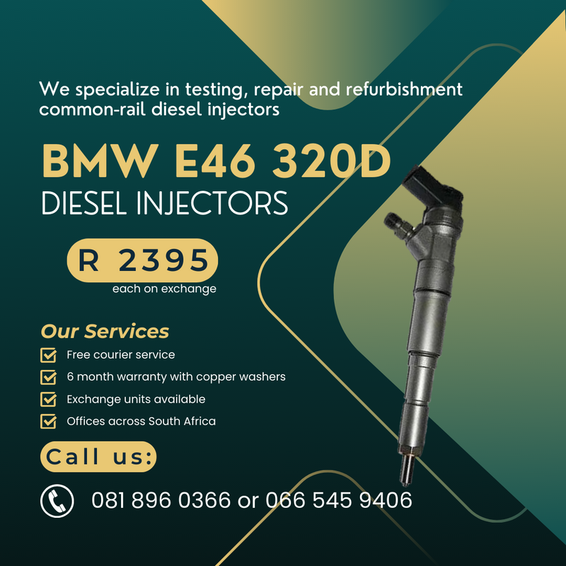 BMW e46 320D DIESEL INJECTORS FOR SALE