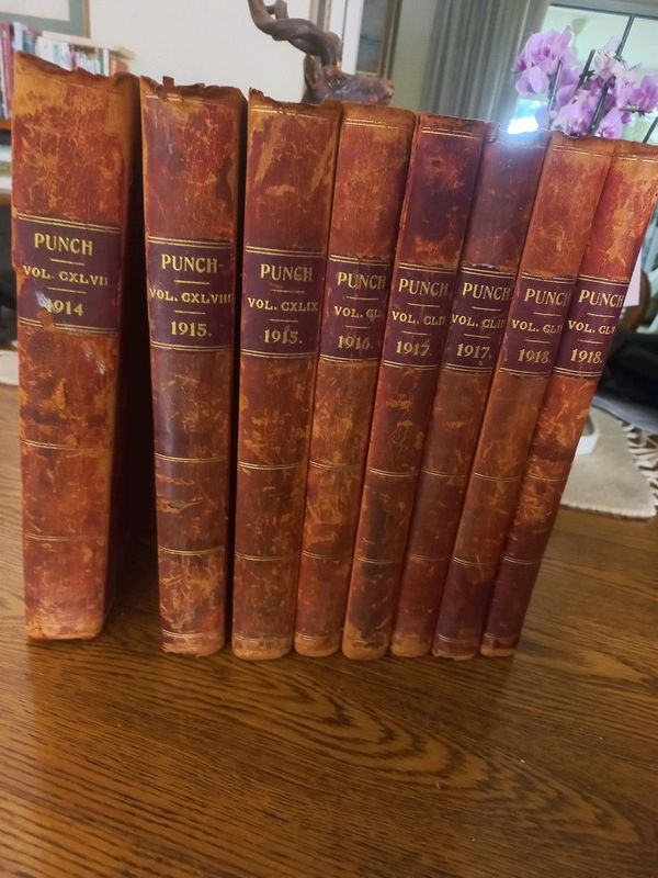 Bound Punch Magazines 1914 to 1918.
