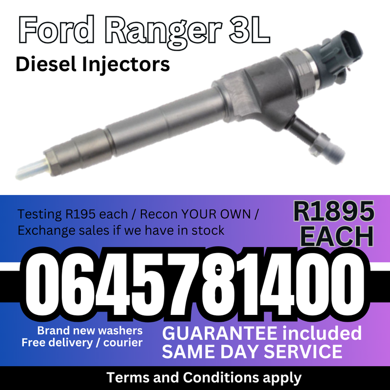 Ford Ranger 3L diesel injectors for sale