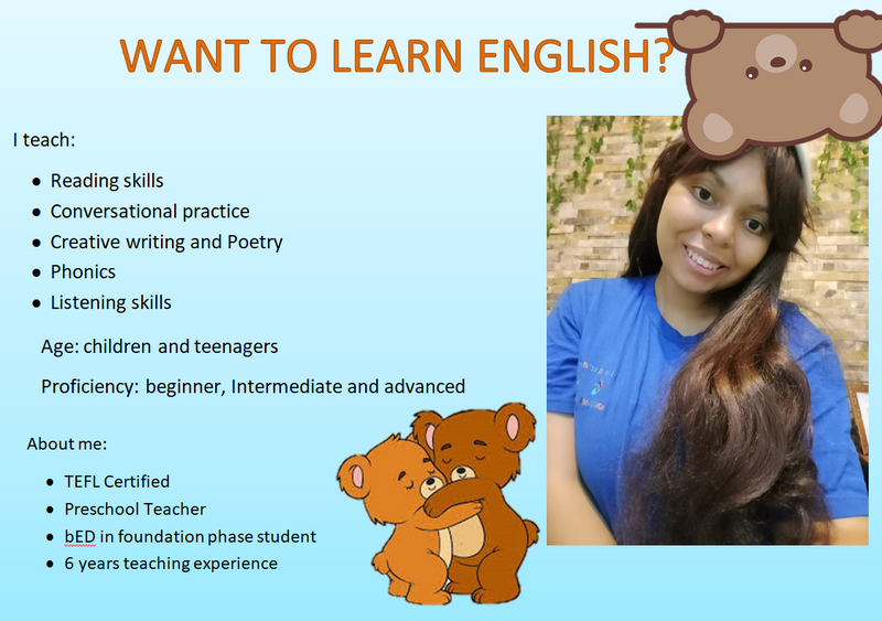 English lessons for children or adults
