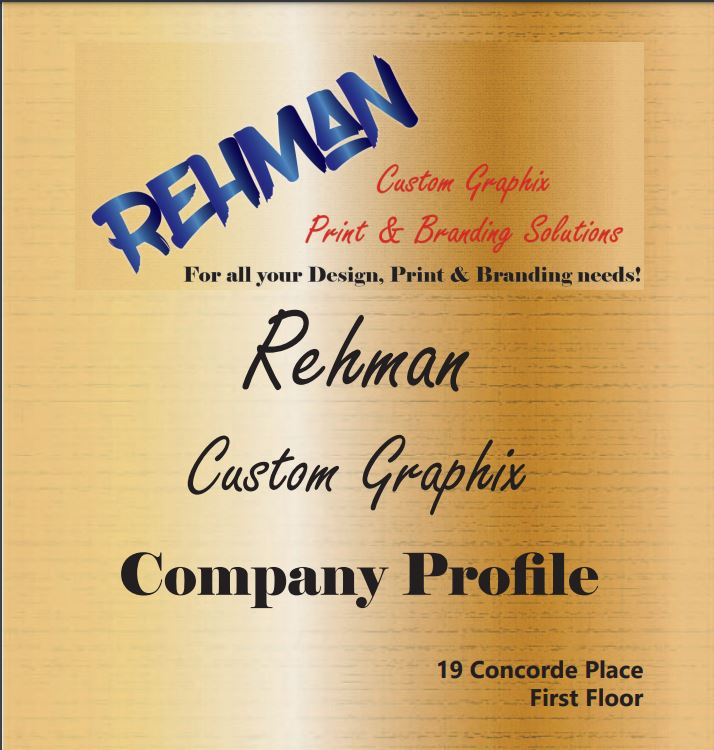 Rehman Custom Graphix and Design Print house