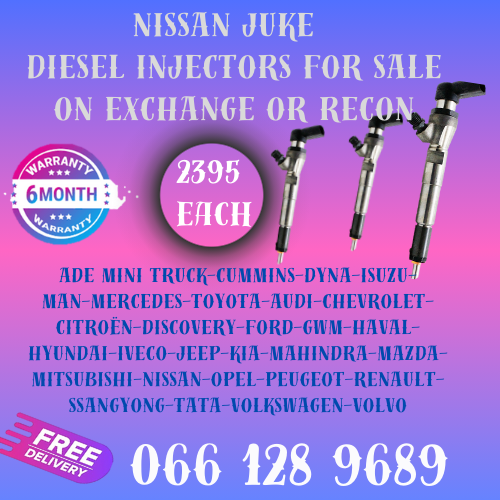 NISSAN JUKE DIESEL INJECTORS FOR SALE ON EXCHANGE WITH FREE COPPER WASHERS