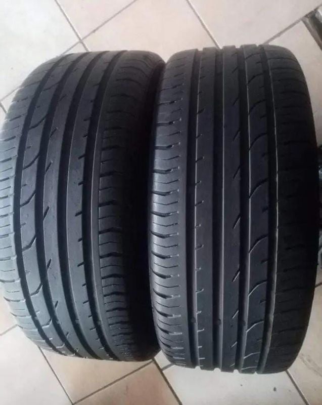 New tyres and secondhand are on sale
