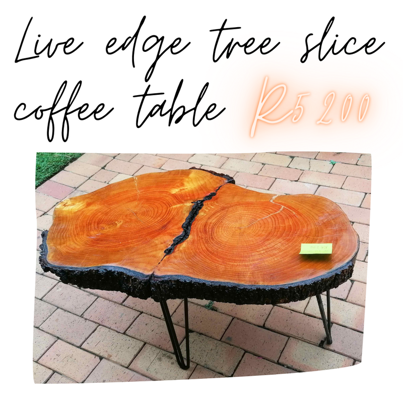 Live Edge Wood Slice Coffee Table (The Big Boy)