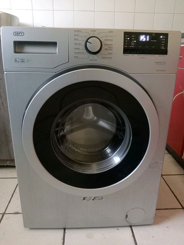 6kgs silver defy front loader washing machine