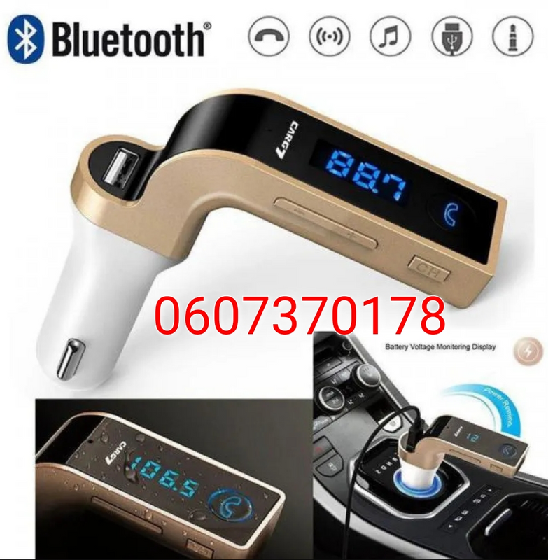 2 in 1 Bluetooth Car FM Transmitter and Charger (Brand New)