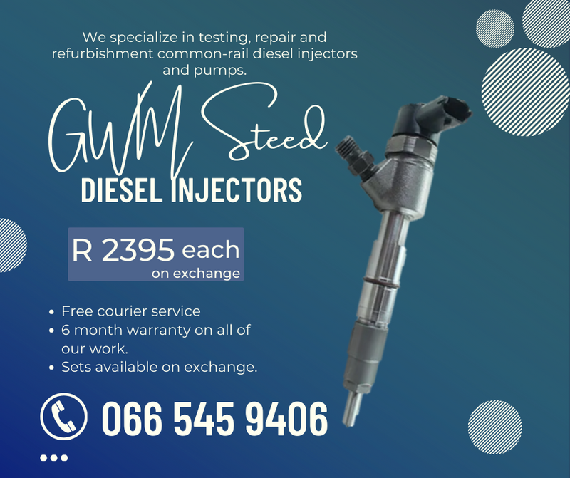 GWM Steed 2.5 diesel injectors for sale on exchange