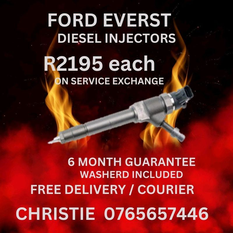Ford Everest Diesel Injectors for sale with 6month Guarantee