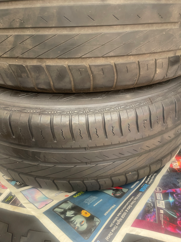 5 x 15inch 185/60 tyres