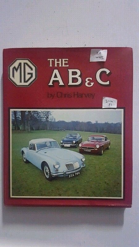 MG A B And Cs hard cover book