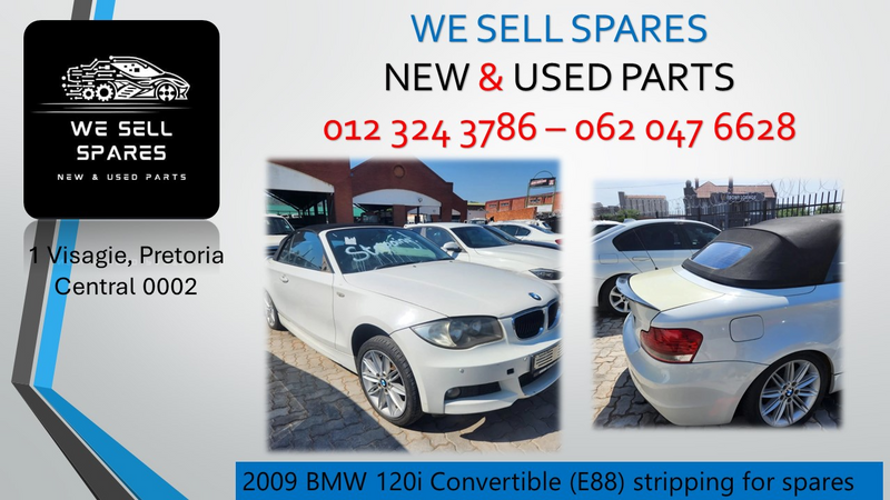 2009 BMW 120i Convertible (E88) stripping for spares