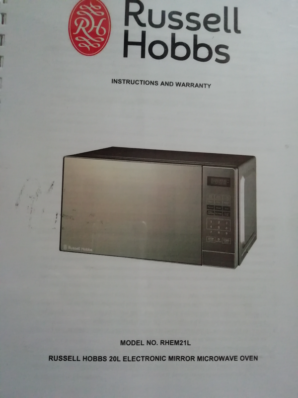 Russel Hobbs 20L Microwave