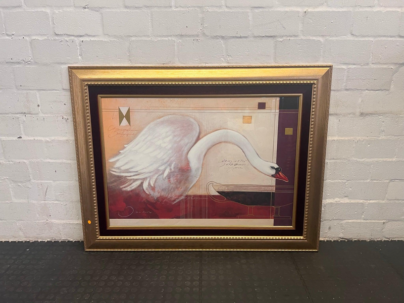 Swan Framed Print (129cm x 101.5cm)- A46260